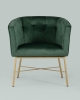 Кресло Шале велюр зеленый
