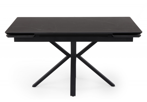 Керамический стол Старлайт 140 (200) х 80 shakespeare black, черный