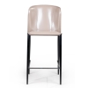Полубарный стул Albert, кожа капучино