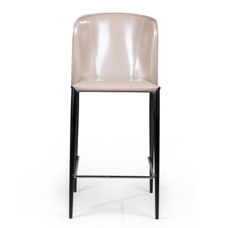 Полубарный стул Albert, кожа капучино