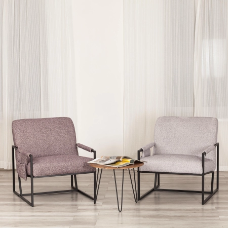 Кресло Чарли Люкс розовое