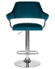 Стул барный CHARLY морская волна велюр MJ9-99