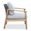 Лаунж-кресло деревянное с подушками Tagliamento Freeport