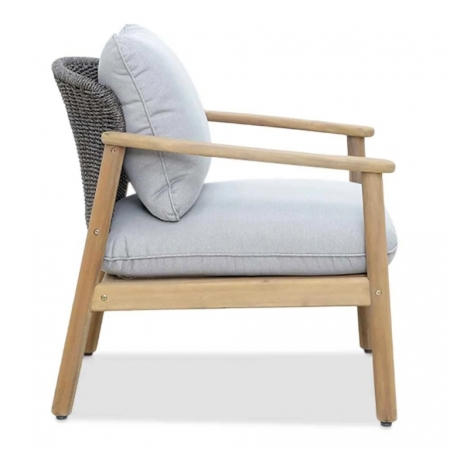 Лаунж-кресло деревянное с подушками Tagliamento Freeport