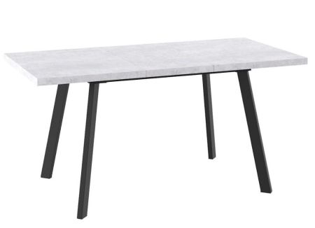 Cтол раздвижной БОРГ-120(160)х80 серый сланец, черный
