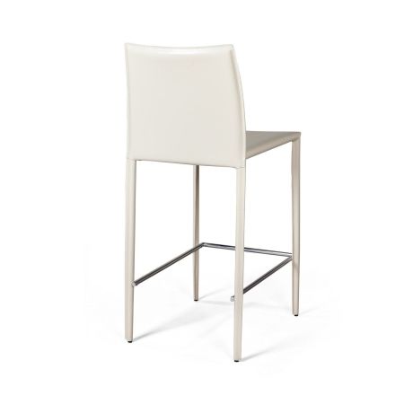 Стул полубарный Rolf кожа бежевый