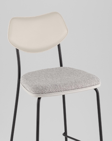 Стул полубарный Casey серый