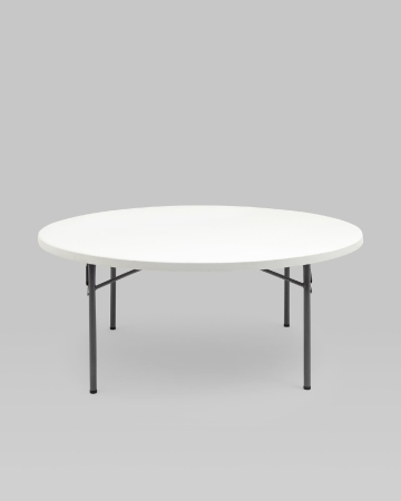 Стол круглый складной пластиковый Кейт 180