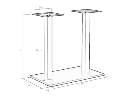 Подстолье обеденное EDWARD