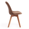 Стул Secret De Maison TULIP SOFT (mod. 74) вельвет, дерево, 54х47х83 см, коричневый (HLR11), натуральный