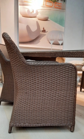 Кресло плетеное с подушками Tagliamento Barcelona Кресло плетеное с подушками Tagliamento Barcelona