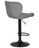 Стул барный BARNY черный, серый велюр MJ9-75