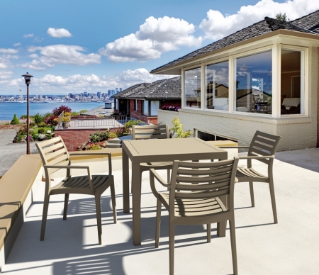 Кресло пластиковое Siesta Contract Artemis бежевый