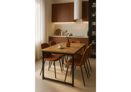 Стол деревянный Лиман 117 (157) x 77 дуб крафт золотой, черный матовый Стол деревянный Лиман 117 (157) x 77 дуб крафт золотой, черный матовый