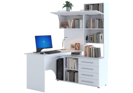 Стол КСТ-14П белый правый