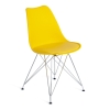 Стул TULIP IRON CHAIR (mod.EC-123) металл и пластик, 54.5*48*83.5 см, желтый