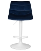 Набор 2 шт Стул барный TAILOR WHITE, синий велюр (MJ9-117)