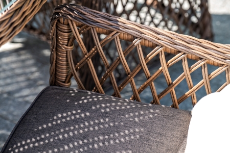 "Латте" плетеное кресло из искусственного ротанга, коричневый