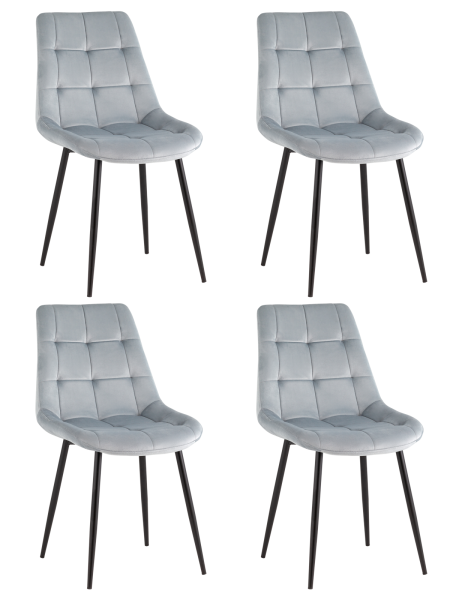 Стул Флекс New велюр пыльно-голубой 4шт.