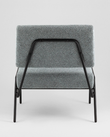 Кресло Теллинг шенилл серо-синий