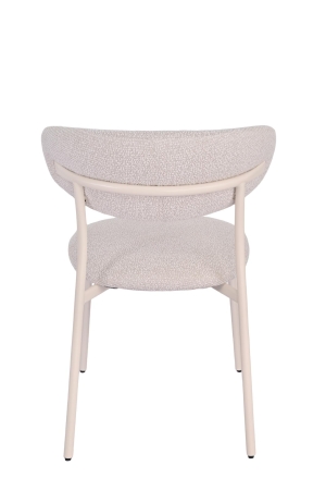 Стул обеденный Ayla серый с белыми ножками