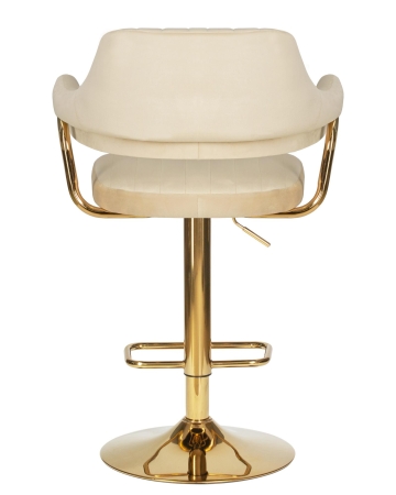 Набор 2 шт Стул барный CHARLY GOLD, бежевый велюр (MJ9-10)