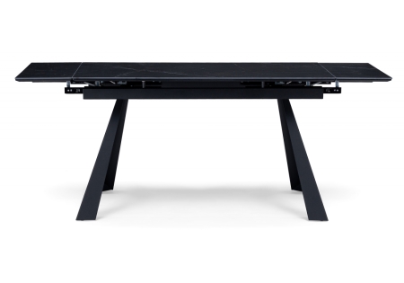 Керамический стол Маунт 140x80 черный мрамор, черный