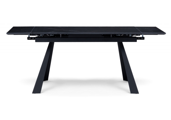 Керамический стол Маунт 140x80 черный мрамор, черный