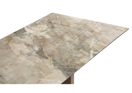 Стеклянный стол Монерон 200(260)х100х77 каталония, орех кантри