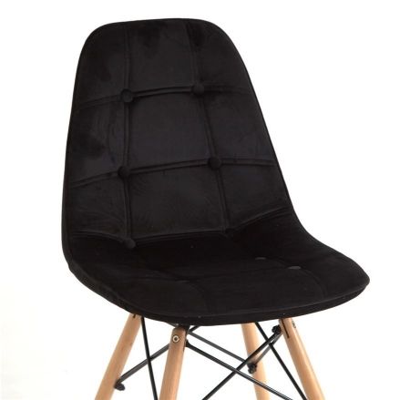 Стул Alex Soft черный вельвет