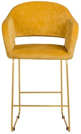 Кресло бар Oscar Желт/Линк золото
