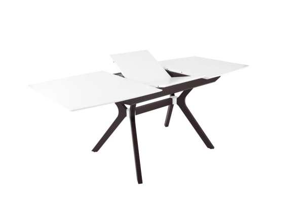 Стол Пекин 1400*820+400 белый, венге Стол Пекин 1400*820+400 белый, венге