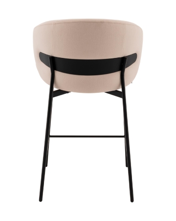 Стул полубарный Блейз велюр молочный