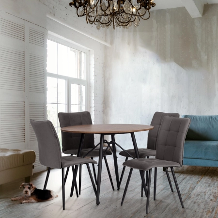 Стул обеденный Bari темно-серый