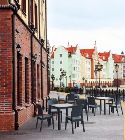 Стол пластиковый Orlando черный фото в интернет-магазине Stoolmarket