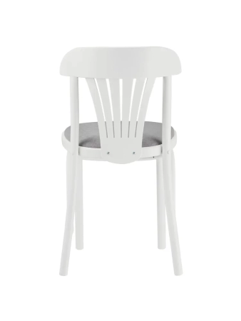 Стул Астра с мягким сиденьем белая эмаль, ткань RS15