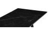 Керамический стол Джек 140(200)х80 черный мрамор, черный