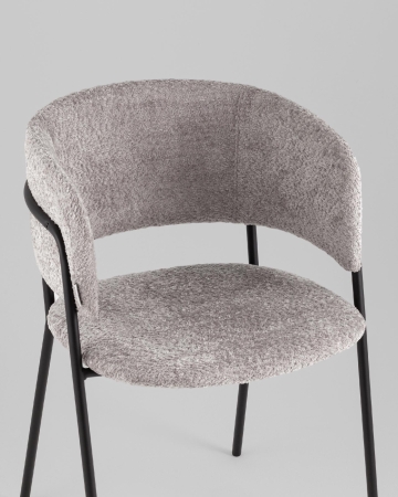 Кресло Нэлли New букле светло-серый