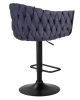 Стул барный LEON синяя ткань LAR-275-29