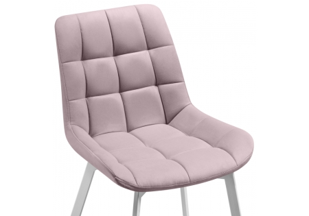 Стул на металлокаркасе Стронг 4 шт розовый, белый