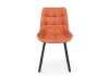 Стул на металлокаркасе Челси П терракотовый (zd 432) / черный