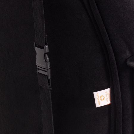 Кресло DRIVER флок и ткань, черный и серый