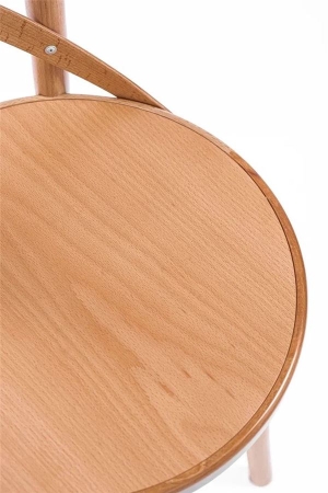 Деревянный стул венский Terra натуральный с твердым сиденьем