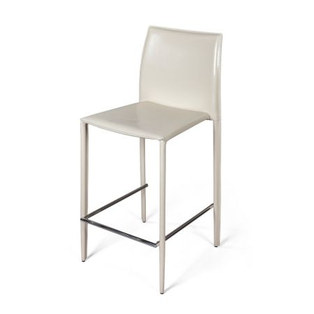 Стул полубарный Rolf кожа бежевый