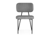 Стул на металлокаркасе Вакао антрацитовый brendy stone 28, черный