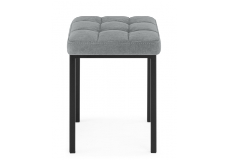 Табурет Байя микровелюр катания сильвер, черный