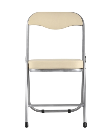 Стул складной ДЖОН металлик, кремовый