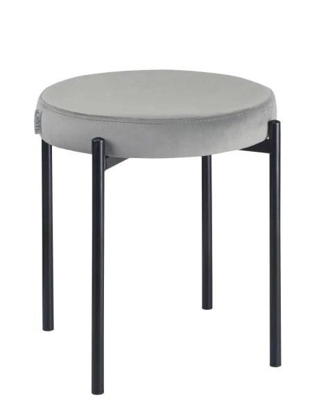 Табурет Maso велюр серый