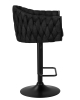 Набор 2 шт Стул барный LEON, черная ткань (LAR-275-33)
