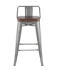 Стул полубарный TOLIX SOFT серебристый